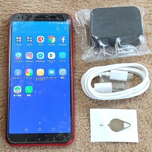 ★ZB555KL★48 ASUS Zenfone Max M1 ZB555KL ルビーレッド 32GB SIMフリー国内仕様