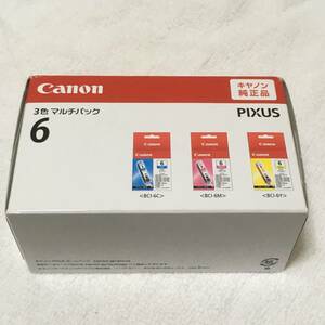 発送方法注意　期限切れ　新品　未使用　Canon キャノン　純正　インクカートリッジ　インクタンク　BCI-6 BCI-6/3MP 3色マルチパック