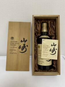 SUNTORY サントリー 山崎YAMAZAKI 12年古酒 WHISKY 木箱 特級 向獅子 760ml