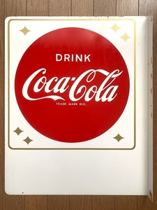 状態良好 ホーロー看板 袖看板 コカ・コーラ Coca-Cola 両面 昭和レトロ 当時物 鉄板看板 琺瑯看板 突き出し看板 突出し看板