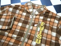 EVISU エヴィス フリース ジャケット 44 チェック れ4151　美品 レターパックプラス_画像3