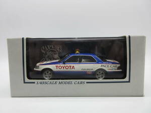 1/43 SAPIコレクション　トヨタ　セルシオ　PACE CAR TRD仕様　ホワイト×ブルー　ミニカー