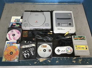 * Gifu departure ^ game body / pre - station /SCPH-5500/ soft /Nintendo/ Super Famicom / various together / operation not yet verification / Junk R5.6/21