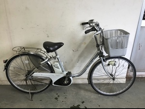 357* Gifu departure ①^Panasonic Lithium vivi NX/ electromotive bicycle /26 -inch / assist verification / mileage verification / charger none / key equipped / crime prevention equipped / present condition goods R4.12/4*