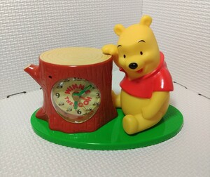 【動作未確認】くまのプーさん　アラームクロック　Winnie the Pooh　置時計　箱付き　長期保管品　ディズニー 