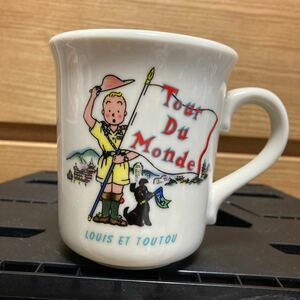 未使用■ LOUIS ET TOUTOU ■陶器製マグカップ原田治/オサムグッズ/LE TOUR DU MONDE/DUSTY MILLER ビンテージ キャラクター