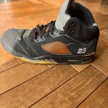 NIKE AIRJORDAN 5 エアージョーダン5 レトロ 2006年製　ブラック／シルバー　#23 136027-004 ジョーダン1 ジョーダン6 ジョーダン8_画像3