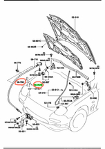 未使用 マツダ 純正 RX-7 FD3S ボンネットクッションラバー 左右 2×2個セット Bonnet cushion rubber MAZDA Genuine_画像2