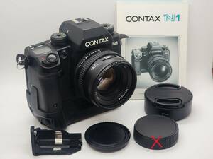 コンタックス CONTAX N1 +Planar 1.4/50mm + バッテリーグリップ 完動・美品