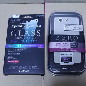 XPERIA Z3 Contact ガラスフィルム & スリムケース LEPLUS