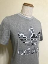 【新品】 adidas originals CAMO TREF TEE アディダス オリジナルス トレフォイル ロゴ カモフラ Tシャツ サイズS 半袖 グレー DH4766_画像10