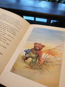  France antique pretty animal . bear bear Peluchon pretty .. fully picture book book@!