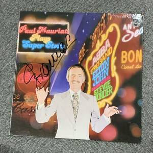 ポール・モーリア　Paul Mauriat 直筆サイン入り　日本盤　レコード　オートグラフ