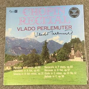 ヴラド・ペルルミュテール　Vlado Perlemuter 直筆サイン入りレコード　ショパン