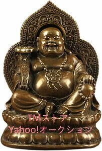 仏像の装飾、弥勒仏の彫刻仏教の古典的な像禅の祈りの装飾アンティーク銅仏像の装飾工芸品芸術信者の贈り物