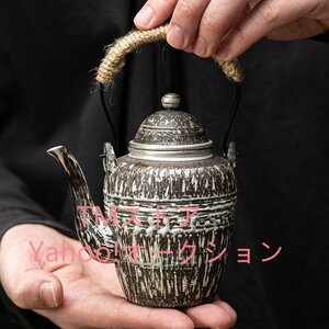 大人気☆職人手作り 陶器 煎茶道具 茶壺 茶壷 急須 常滑焼 茶器 茶道具 湯呑 茶托 容量：270ML