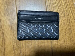 COACH！カードケース・ブラック