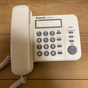 Panasonic パナソニック VE-F04-W デザインテレホン シンプル 白 固定電話 電話機 現状販売品 動作未確認 通電未確認 保管