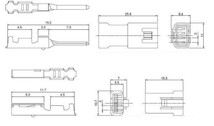 JST 日本圧着端子製造 025型 JWPF 防水 カプラー コネクター 4極 端子付_画像3