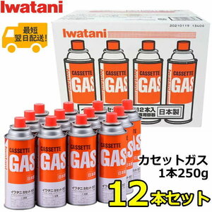 【新品未開封】 イワタニ ガスボンベ 12本入り CB-250-OR カセットボンベ カセット 災害対策 キャンプ 備蓄用 お鍋