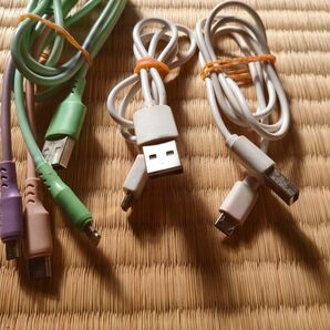 【送料無料】中古品　ケーブル microUSB USBケーブル 充電ケーブル