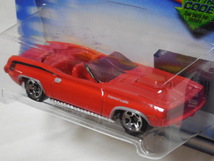 HOT WHEELS / 70 プリムス バラクーダ (2002 #173/赤) + 70 プリムス AAR クーダ (2013 #247/青) 開封用２台セット_画像3