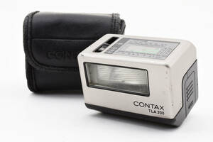 CONTAX コンタックス TLA200 ストロボ フラッシュ 専用ケース付き 動作確認済み #1404