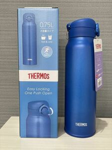 未使用 サーモス THERMOS JNR-753 水筒 メタリックブルー 0.75Lボトル ステンレス構造 保温・保冷 真空断熱ケータイマグ ベストセラー