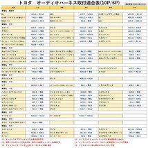 即日発送 ヴォクシー H13.11～H26.1 トヨタ 10P 6P 10ピン 6ピン カー オーディオ 配線 変換 市販 社外 ナビ 取付 コネクター_画像3