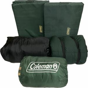 Coleman 寝袋セット ノースリム マミー型寝袋 コールマン キャンプ アウトドア カーキ シュラフ シングル スリーピングバッグ マット 