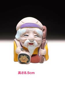 [即決]■古い時代物 土鈴 民芸人形寿老人日本人形 縁起物レトロビンテージ古民具古道具