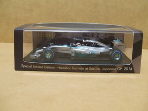 SUZUKA LEGEND 1/43 Mercedes F1 W05 Japanese GP 2014 No.44 Lewis Hamilton