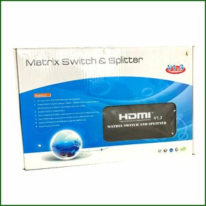 中古美品●マトリックス HDMI 切替器 分配機 スイッチャー リモコン付き 動作未確認　4入力/2出力