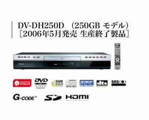 【中古】HITACHI Wooo 地上・BS・110度CSデジタルチューナー搭載ハイビジョンHDD/DVDレコーダー 250GB