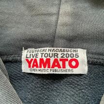 長渕剛 ツアーグッズ LIVE TOUR 2005 YAMATO オフィシャルパーカー TSUYOSHI NAGABUCHI フルジップパーカー スウェットパーカ_画像2