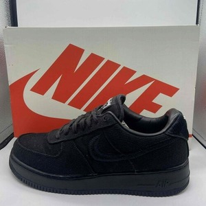 NIKE 2020 x STUSSY AIR FORCE 1 LOW BLACK 27.5cm CZ9084-001 ナイキ ステューシー エアフォースワンロー ブラック スニーカー