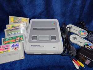 任天堂 スーパーファミコン すぐ遊べるセット アダプター ケーブル コントローラー SFC ソフト5本付き 桃鉄