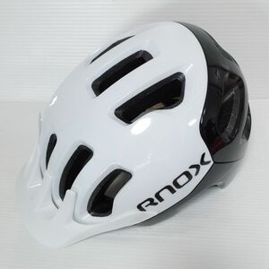 美品　Rnox サイクリングヘルメット　白/黒　M/L