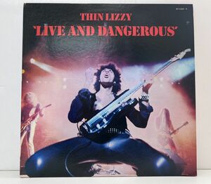 LP盤レコード/THIN LIZZY シン・リジィ/LIVE AND DANGEROUS/2枚組/解説書付き/BT-5355~6【M005】