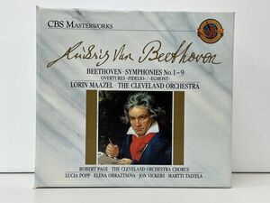 CD-BOX/LUDWIG VAN BEETHVEN ベートーヴェン 交響曲第1番から第9番 LORIN MAAZEL/ブックレット付 5枚組/M5K45532【M020】