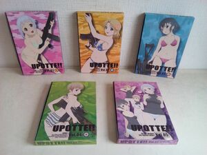 DVDセット売り/ 処分品 / UPOTTE!! / 5点セット / VOL.01~05 / うぽって!! / ブックレット付き / ステッカー付き / 【M050】