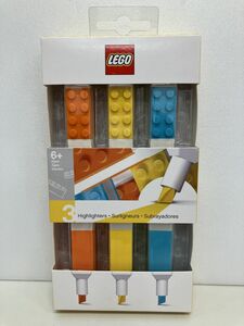 雑貨/未開封/LEGO 蛍光ペン 3色セット/Model#51685/ステーショナリー 文房具【Z015】