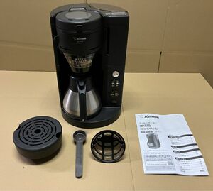 象印マホービン / ZOJIRUSHI 珈琲通　コーヒーメーカー　ミルつき　ブラック　EC-RT40-BA 2021年製