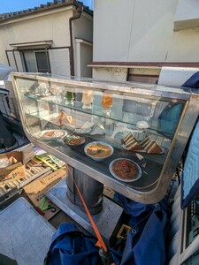 昭和レトロ　喫茶店　ガラス陳列ケース　メニューケース　アンティーク　