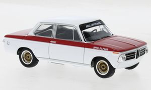 1/43 アルピナ 赤 白 ホワイト レッド IXO BMW Alpina 2002 Tii white red 1972 1:43 新品 梱包サイズ60