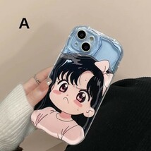 iPhone 14 Plus ケース アイフォン14 プラス ケース Apple 6.7インチ 背面カバー cute girl かわいい 耐衝撃 保護カバー ソフトケース_画像3