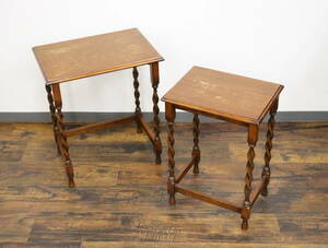 ne -тактный стол под старину кручение нога Британия способ / Англия способ из дерева стенд для вазы / боковой стол интерьер производитель неизвестен [ZJ1418ji+]