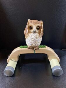  medium sized .. bow pa-chi( desk ) natural owl, Hayabusa 