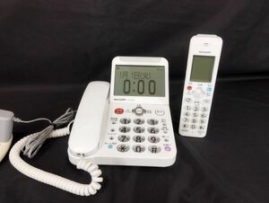 sa☆/ SHARP シャープ デジタルコードレス電話機 JD-AT90CL 親機のみ確認 大画面 防犯電話機 現状品　/DY-2323