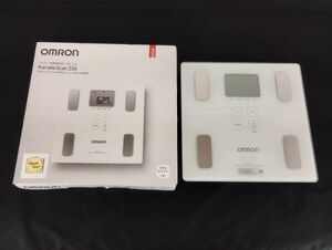 sa/ OMRON Omron weight body composition meter HBF-236kalada scan box attaching present condition goods /DY-2391